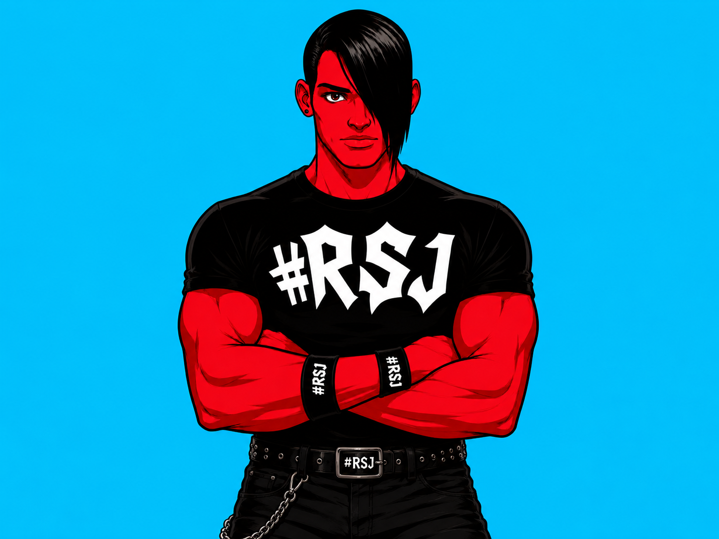 Portrait of Raelion wearing the #RSJ band shirt